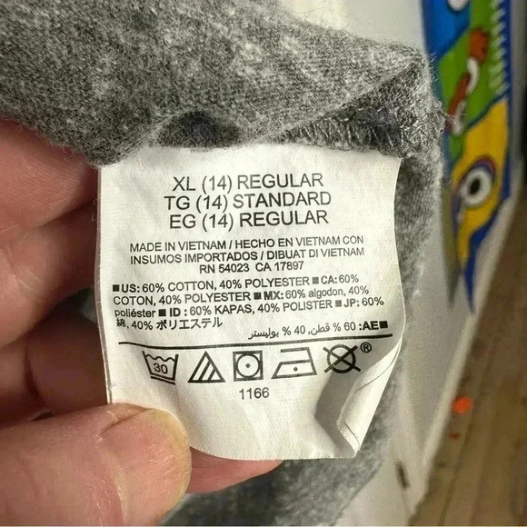 Old Navy Shirt 1/2  Length Sleeves Grey/Blue Size Extra Large - Picture 13 of 16